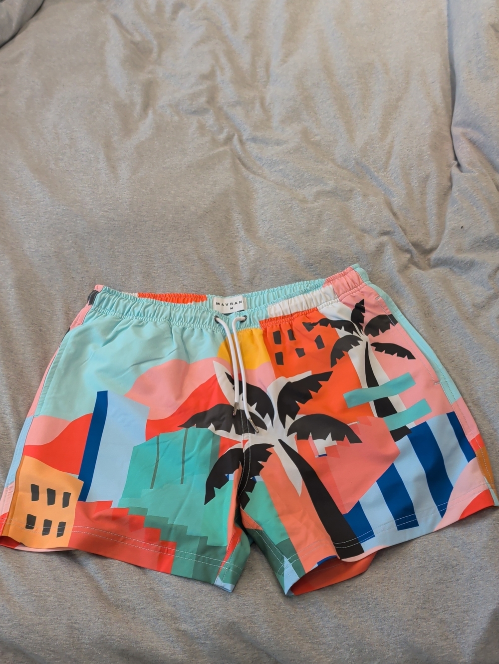 Mavrans Havana Tropical Vibes Men's Swim/Beach Shorts in Multicolor